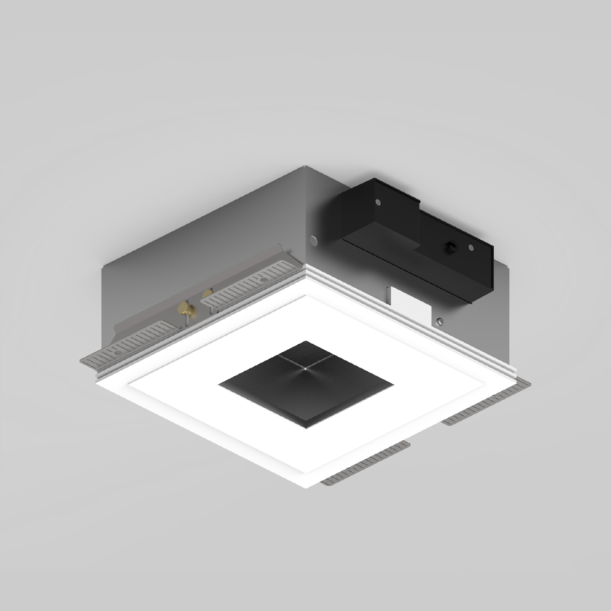 MOUNTING HOUSING with glowing square