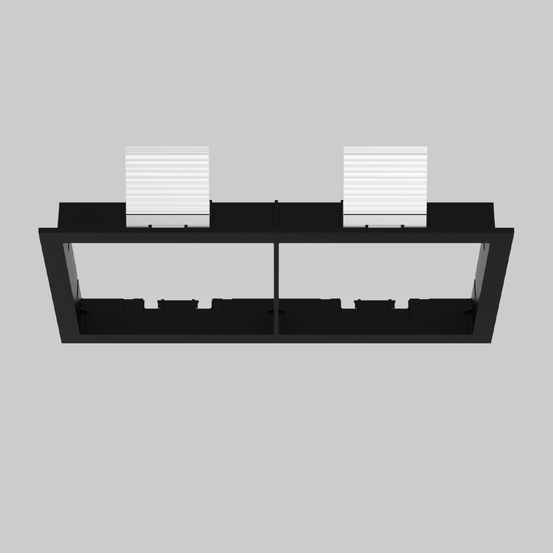 MOUNTING SET with trim 2 lamps