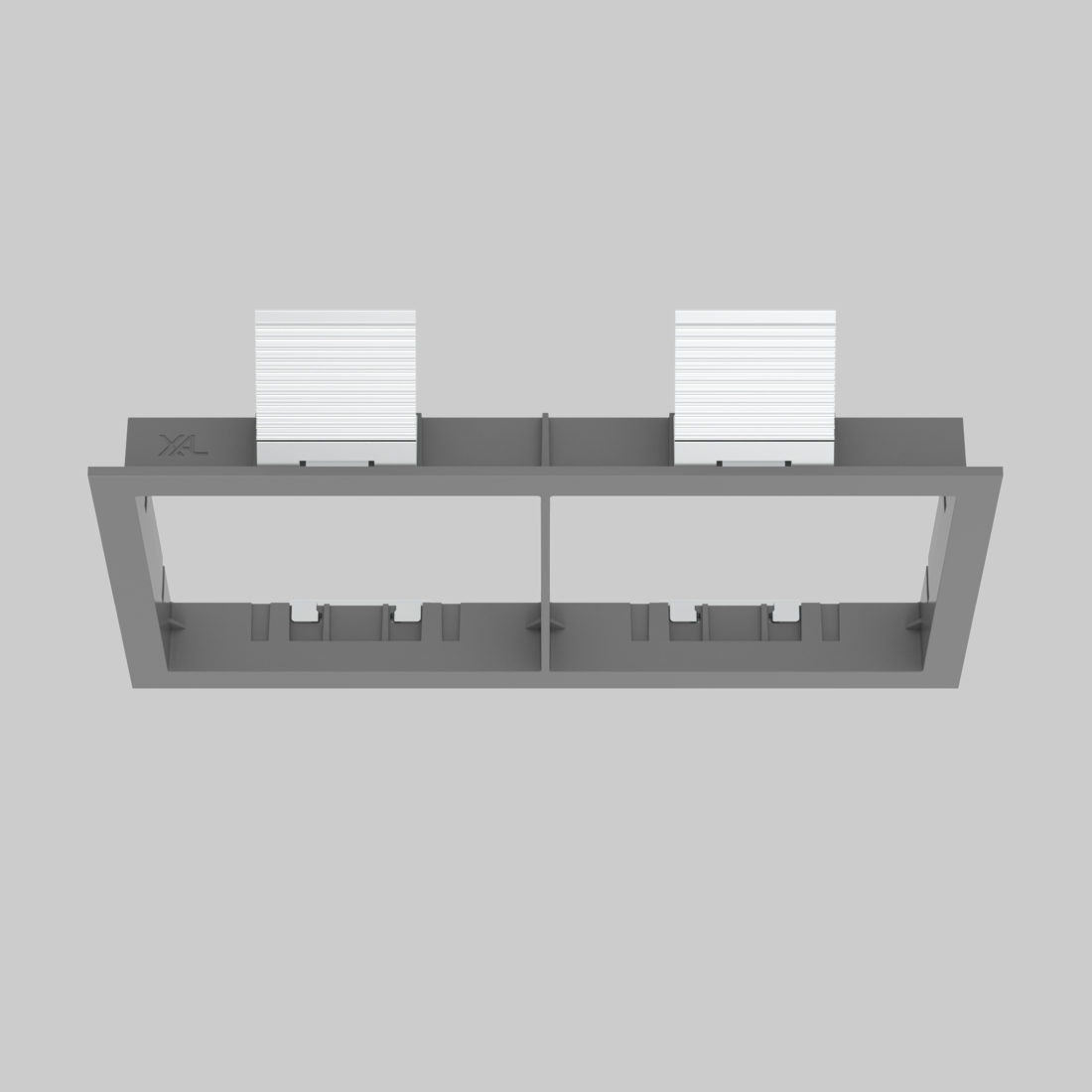 MOUNTING SET with trim 2 lamps