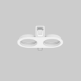 MOUNTING SET with trim 2 lamps