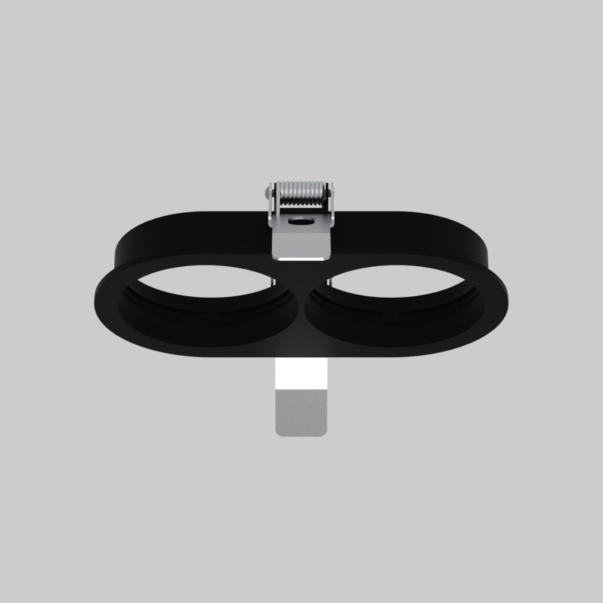 MOUNTING SET with trim 2 lamps