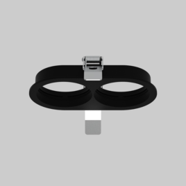 MOUNTING SET with trim 2 lamps