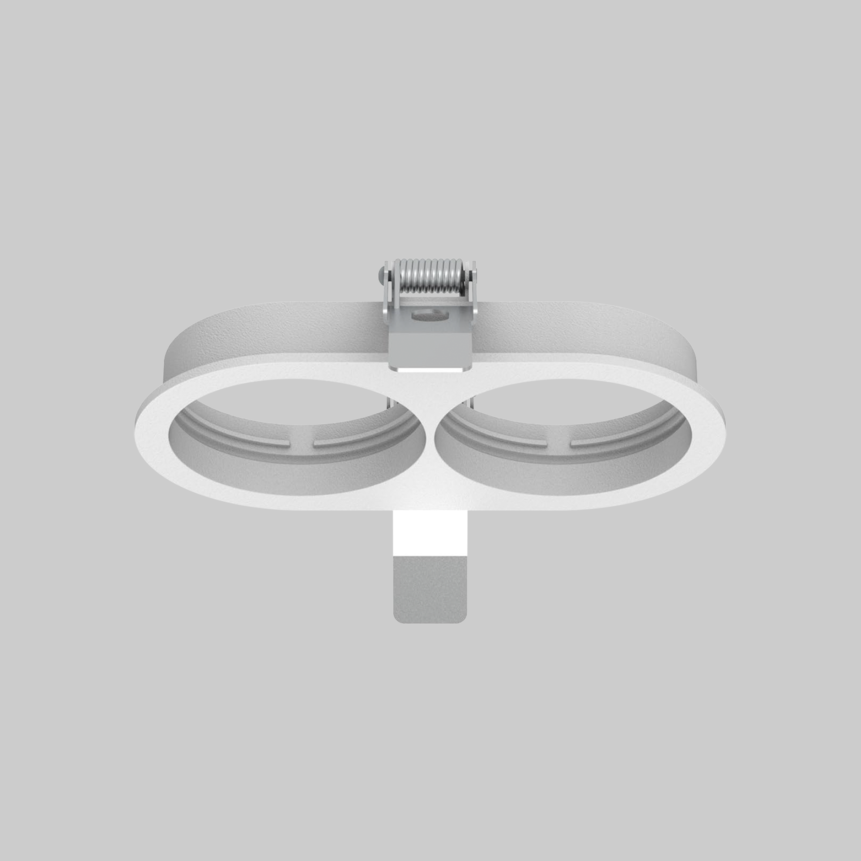 MOUNTING SET with trim 2 lamps
