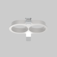 MOUNTING SET with trim 2 lamps
