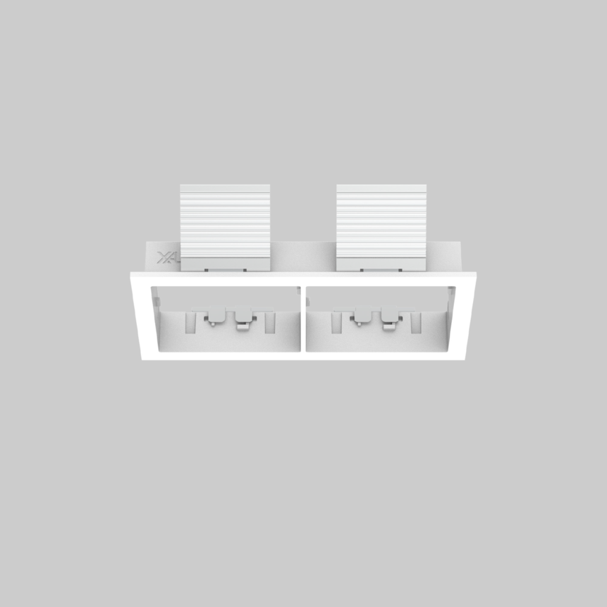 MOUNTING SET with trim 2 lamps