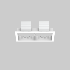 MOUNTING SET with trim 2 lamps