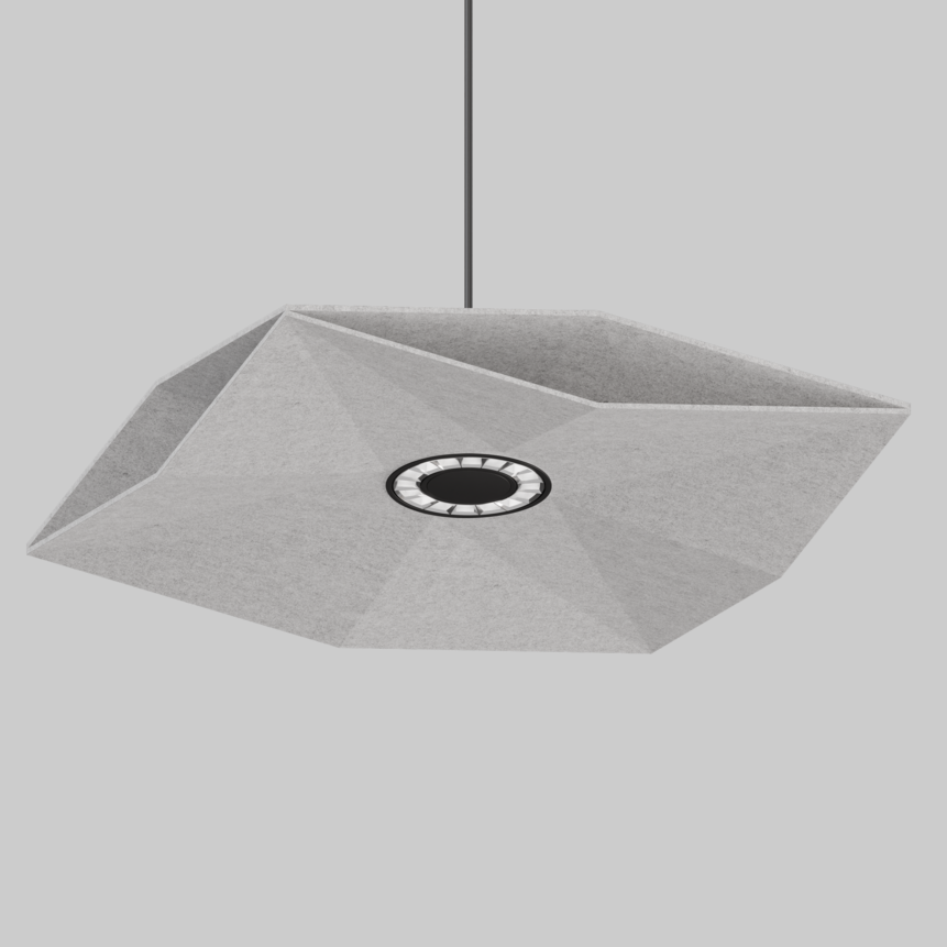 SOUNDCATCHER sharp square 1000 light acoustic suspended, SOUNDCATCHER sharp square 1000 sensor light acoustic suspended