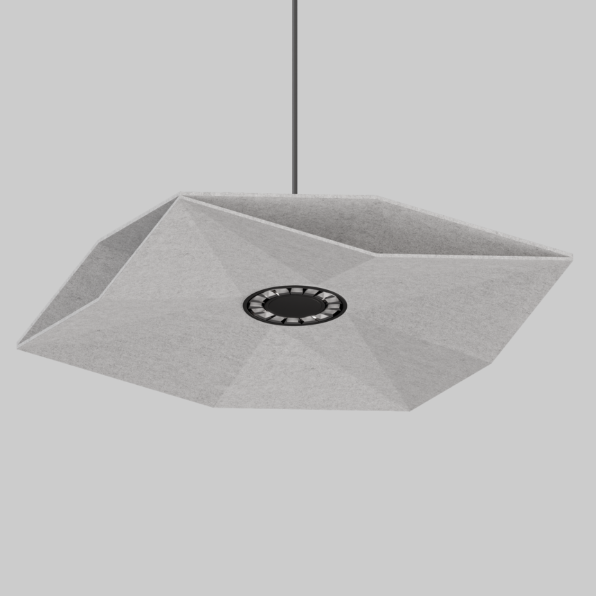 SOUNDCATCHER sharp square 1000 light acoustic suspended, SOUNDCATCHER sharp square 1000 sensor light acoustic suspended