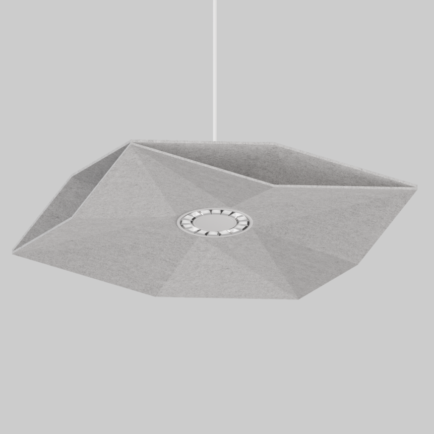 SOUNDCATCHER sharp square 1000 light acoustic suspended