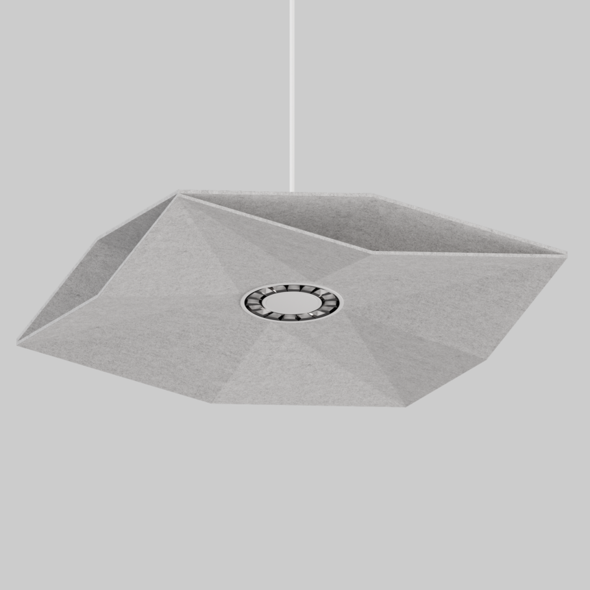 SOUNDCATCHER sharp square 1000 light acoustic suspended