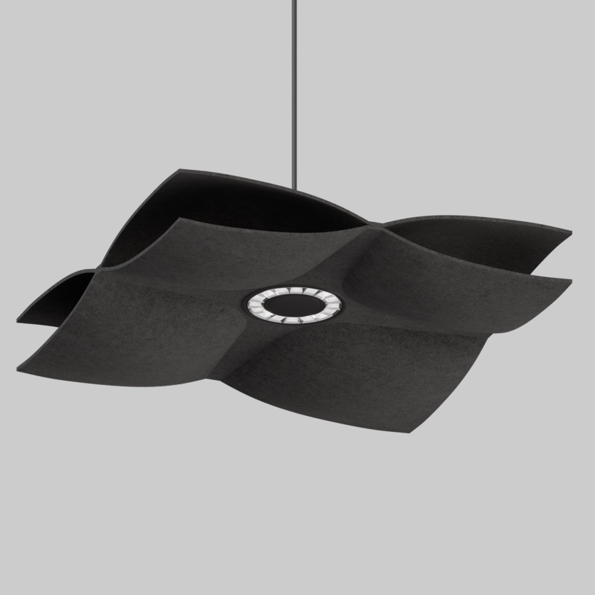 SOUNDCATCHER soft square 1000 light acoustic suspended