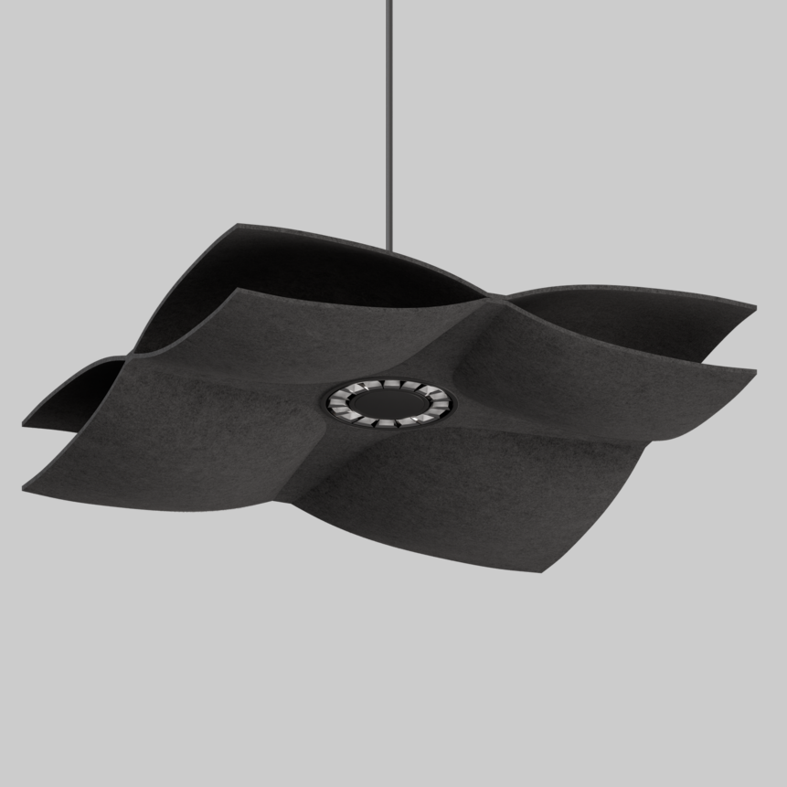 SOUNDCATCHER soft square 1000 light acoustic suspended