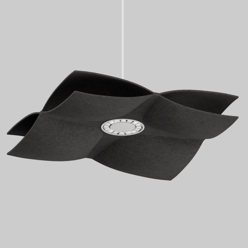 SOUNDCATCHER soft square 1000 light acoustic suspended