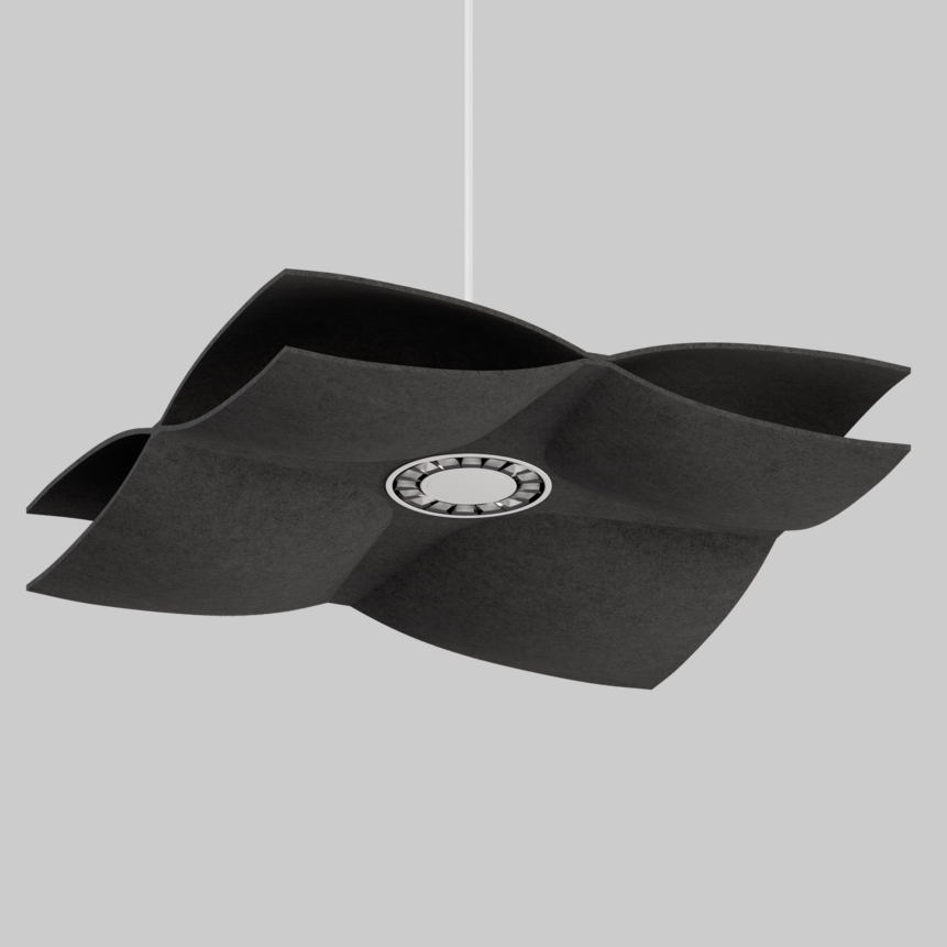 SOUNDCATCHER soft square 1000 light acoustic suspended