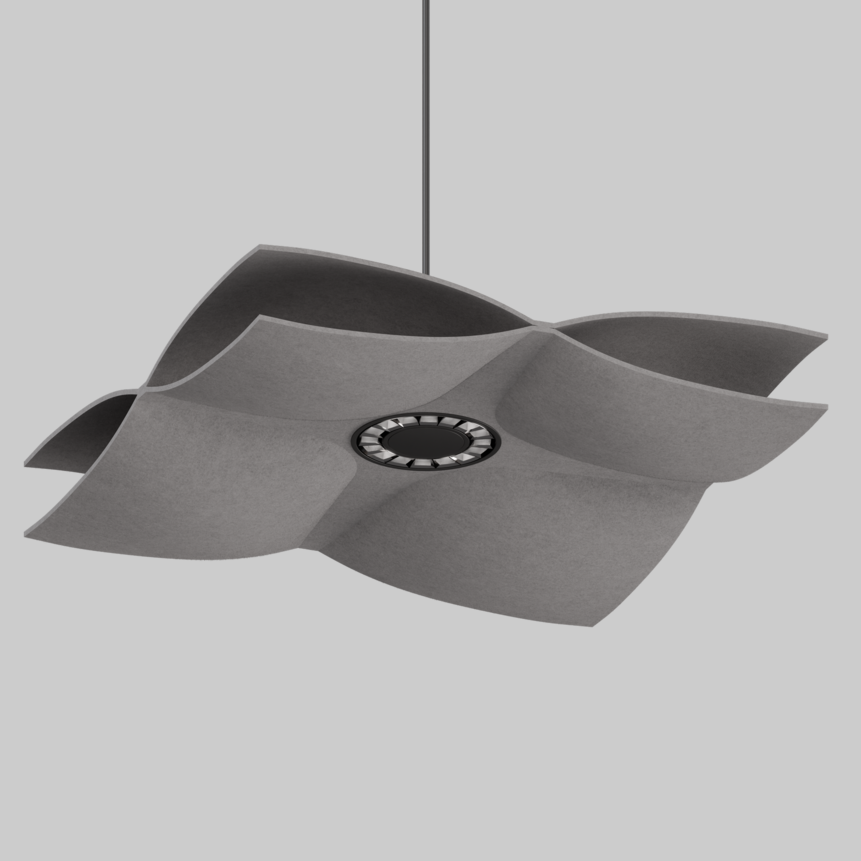SOUNDCATCHER soft square 1000 light acoustic suspended