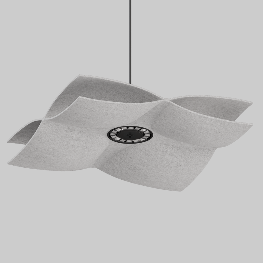 SOUNDCATCHER soft square 1000 sensor light acoustic suspended