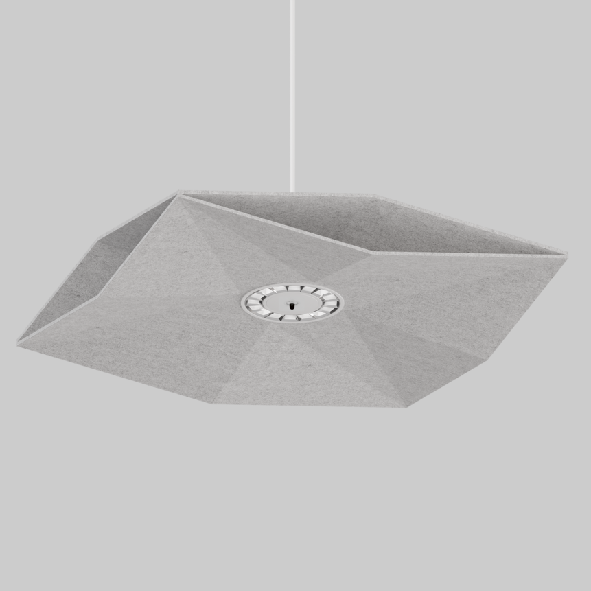 SOUNDCATCHER sharp square 1000 sensor light acoustic suspended