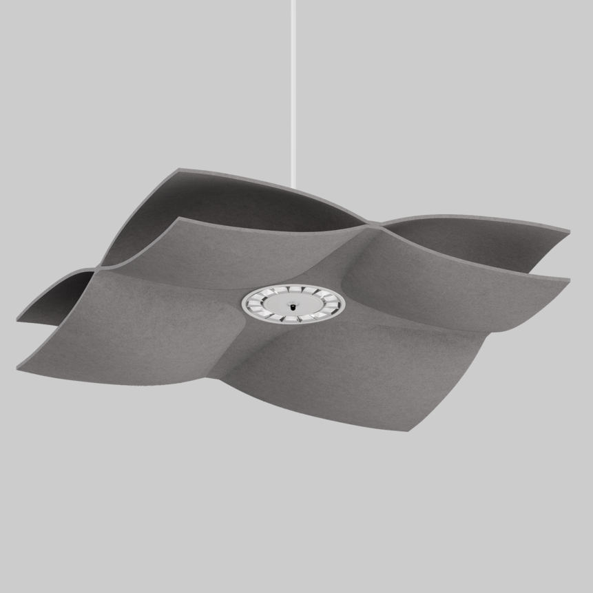 SOUNDCATCHER soft square 1000 sensor light acoustic suspended