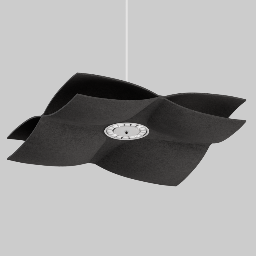 SOUNDCATCHER soft square 1000 sensor light acoustic suspended