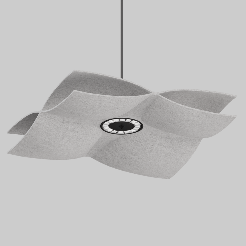 SOUNDCATCHER soft square 1000 sensor light acoustic suspended