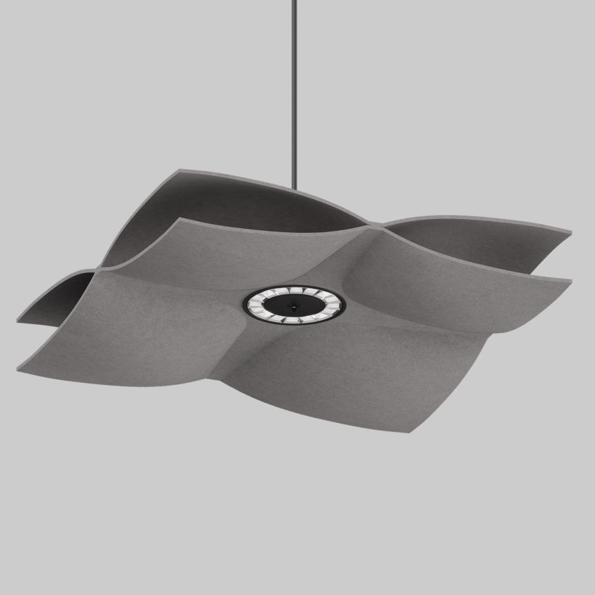 SOUNDCATCHER soft square 1000 sensor light acoustic suspended