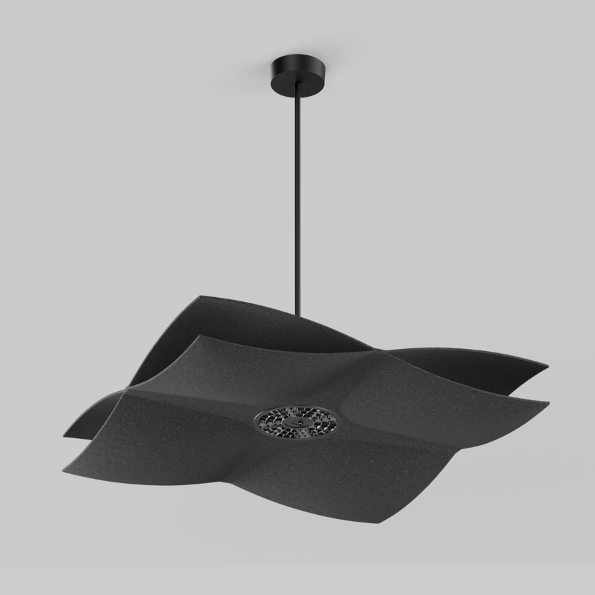 SOUNDCATCHER soft square 1000 acoustic sensor light suspended