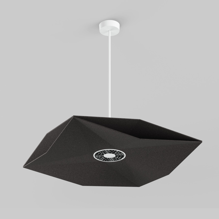 SOUNDCATCHER sharp square 1000 acoustic sensor light suspended, SOUNDCATCHER sharp square 1000 acoustic light suspended