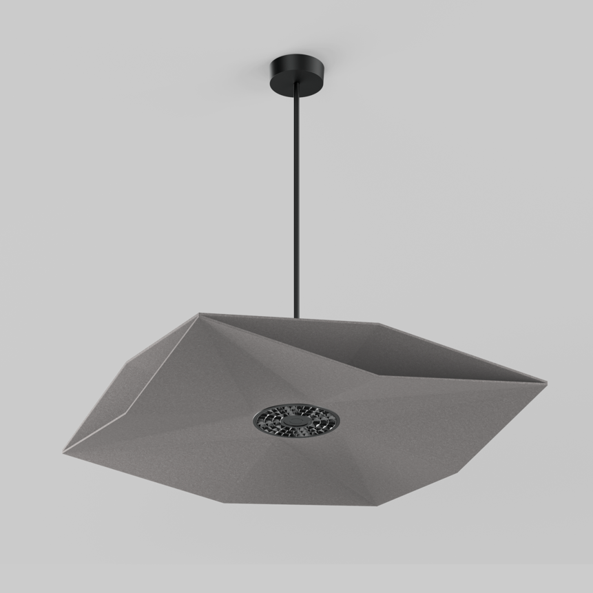 SOUNDCATCHER sharp square 1000 acoustic sensor light suspended, SOUNDCATCHER sharp square 1000 acoustic light suspended