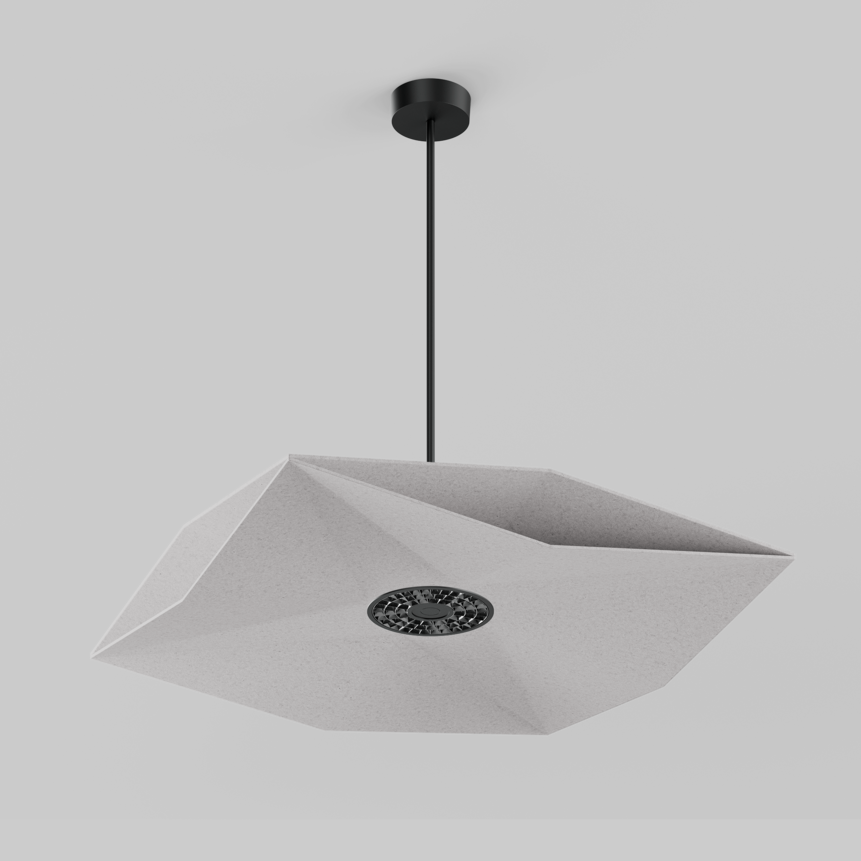 SOUNDCATCHER sharp square 1000 acoustic sensor light suspended, SOUNDCATCHER sharp square 1000 acoustic light suspended