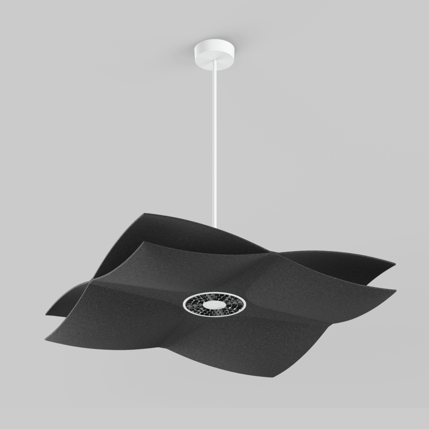 SOUNDCATCHER soft square 1000 acoustic light suspended, SOUNDCATCHER soft square 1000 acoustic sensor light suspended
