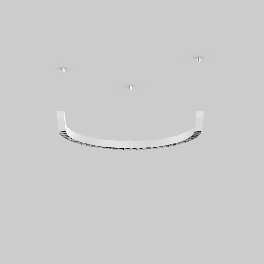 BETO curve 400 | 180° direct ceiling / suspended system, BETO curve 400 | 180° direct / indirect power suspended system