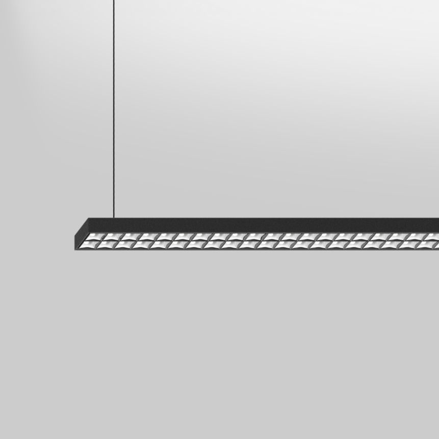 ENVIVA louver direct / indirect suspended