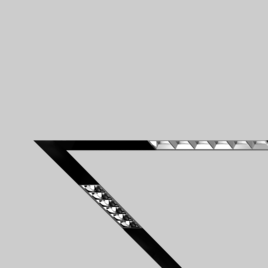 MOVE IT 45 trimless track corner