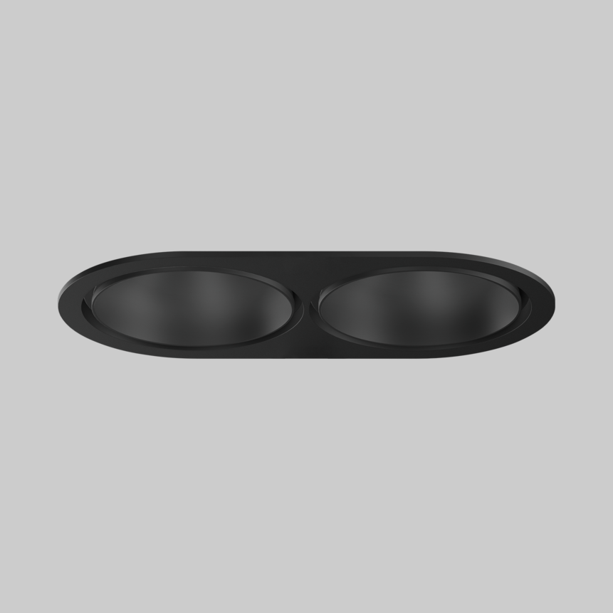 SASSO 100 round downlight trim 2 lamps