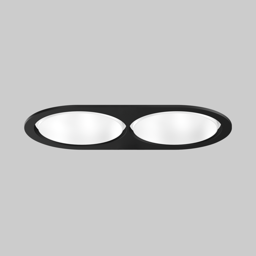 SASSO 100 round downlight trim 2 lamps