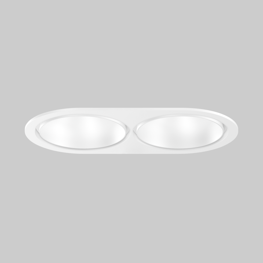 SASSO 100 round downlight trim 2 lamps