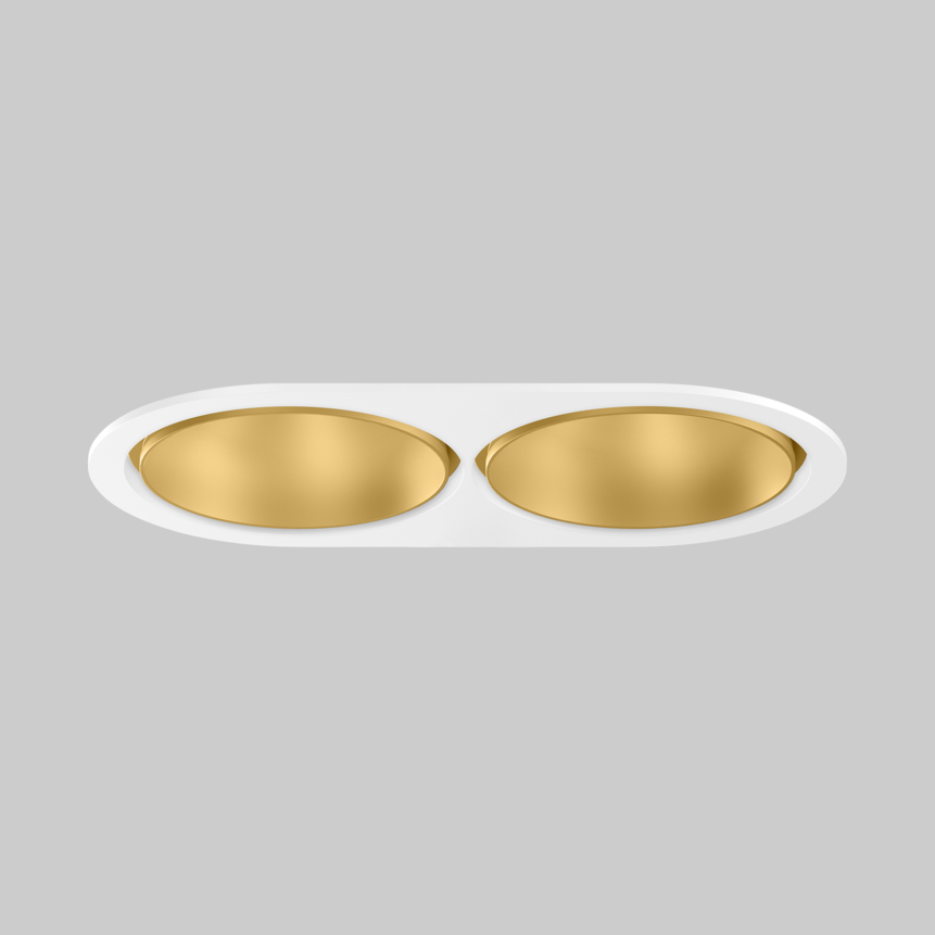 SASSO 100 round downlight trim 2 lamps