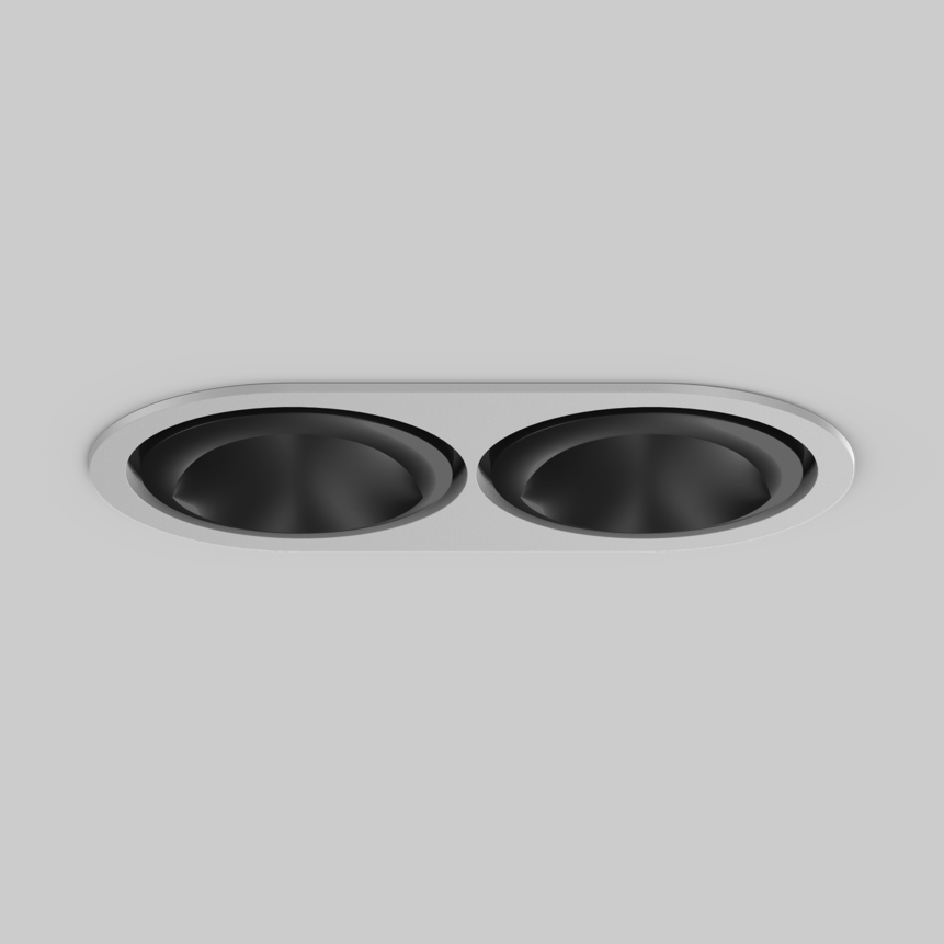 SASSO 100 round wallwasher/floor trim 2 lamps