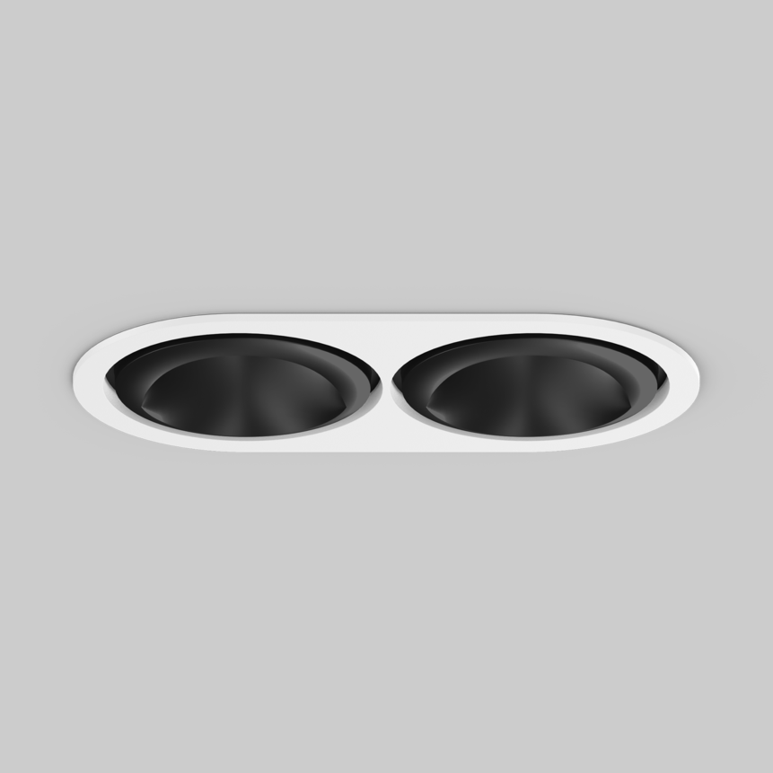 SASSO 100 round wallwasher/floor trim 2 lamps