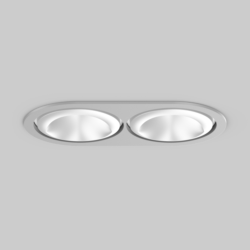 SASSO 100 round wallwasher/floor trim 2 lamps