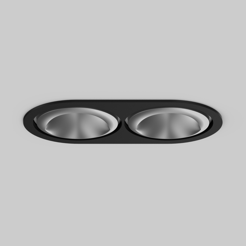 SASSO 100 round wallwasher/floor trim 2 lamps