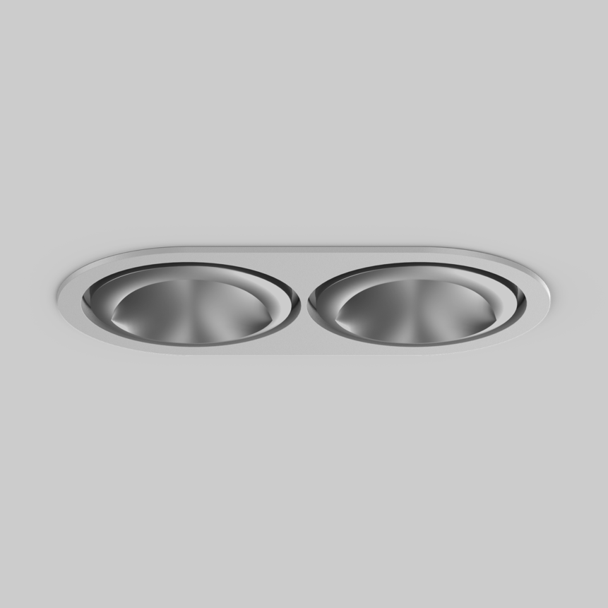 SASSO 100 round wallwasher/floor trim 2 lamps
