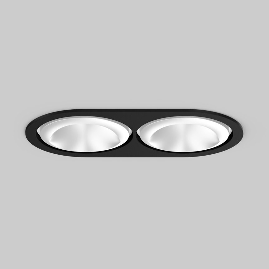 SASSO 100 round wallwasher/floor trim 2 lamps