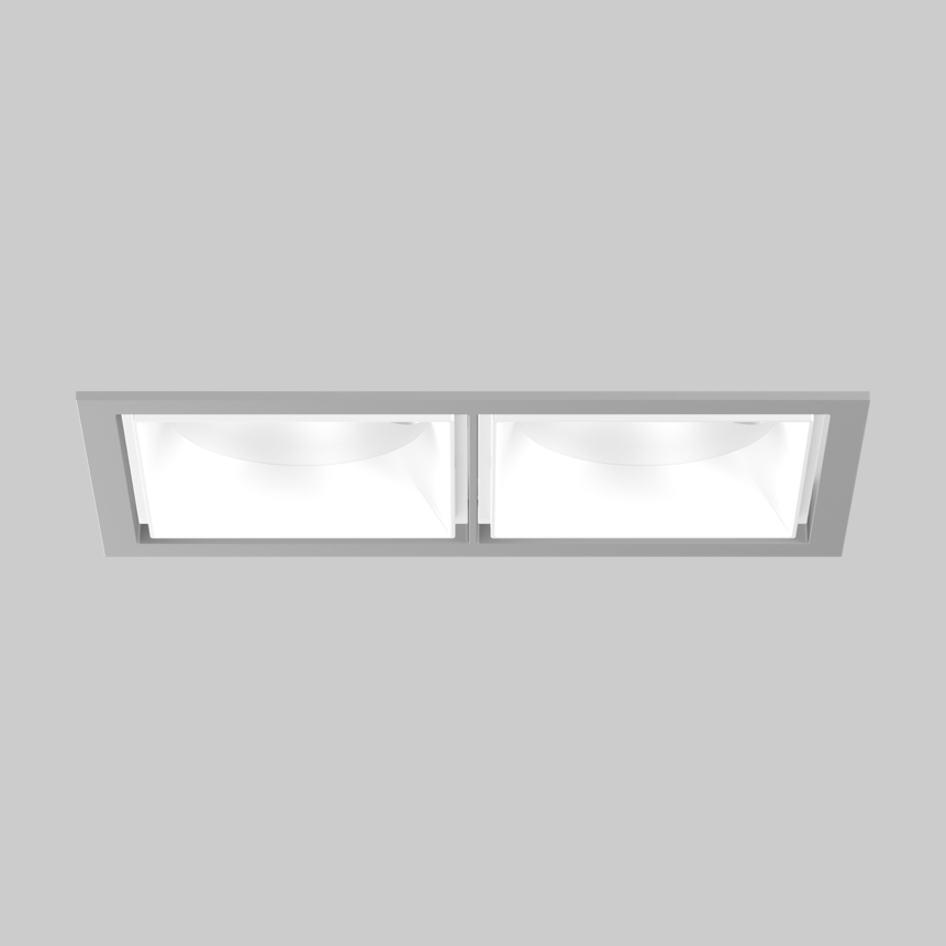 SASSO 100 square adjustable trim 2 lamps