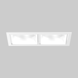 SASSO 100 square adjustable trim 2 lamps