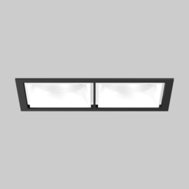 SASSO 100 square adjustable trim 2 lamps