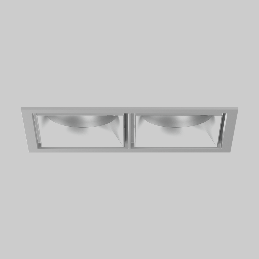 SASSO 100 square adjustable trim 2 lamps