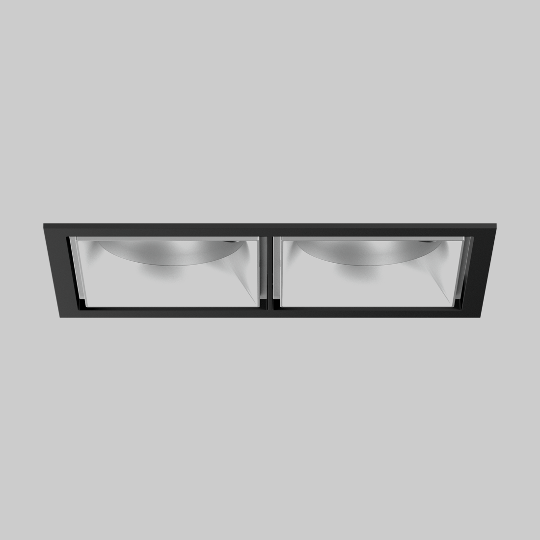SASSO 100 square adjustable trim 2 lamps