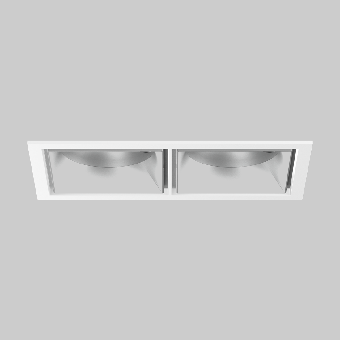 SASSO 100 square adjustable trim 2 lamps