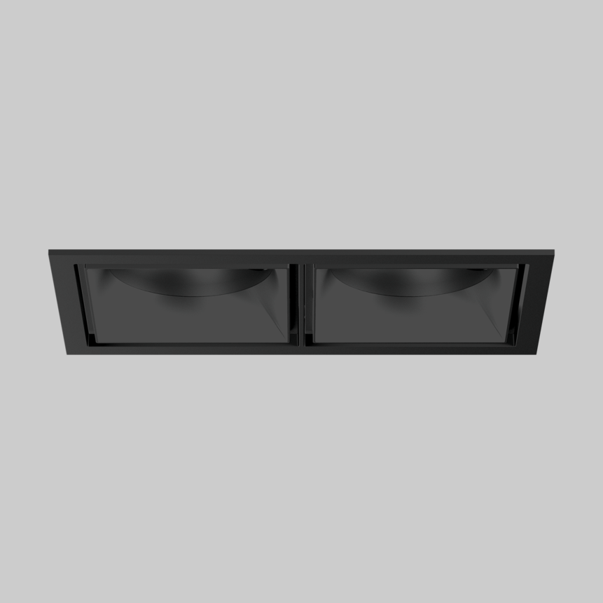 SASSO 100 square adjustable trim 2 lamps
